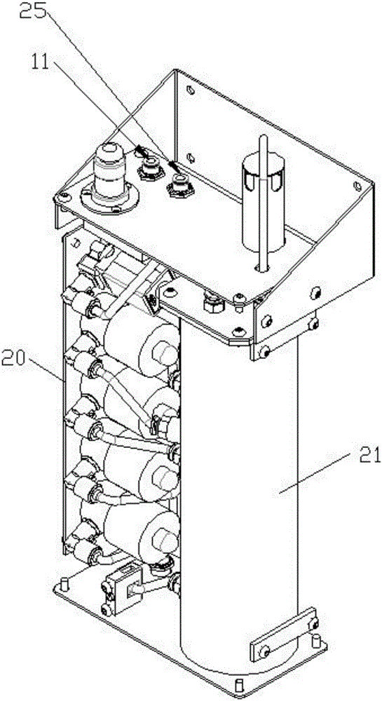 Reagent adding system of flotation column and reagent adding method