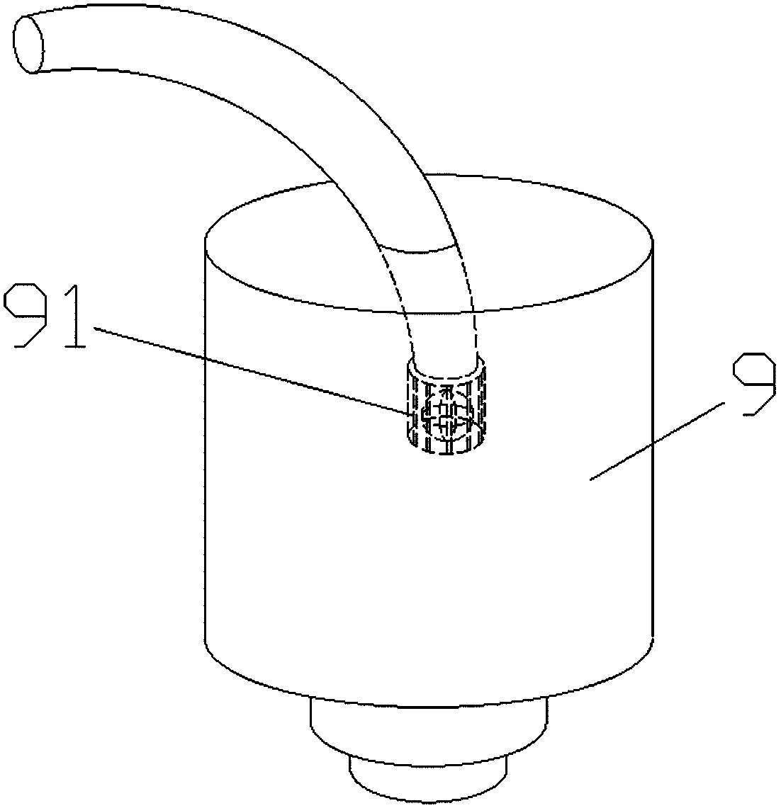 Disposable pipeline mounting system for continuous purification treatment of artificial cerebrospinal fluid