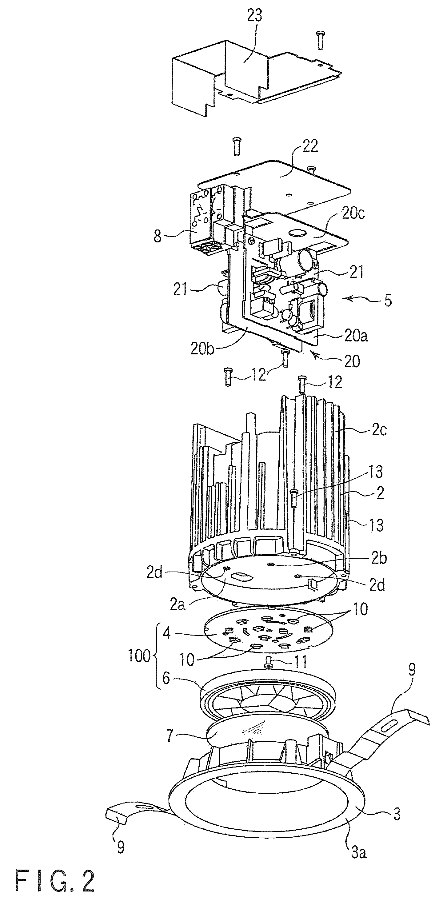 Light source unit and lighting apparatus having light-emitting diodes for light source