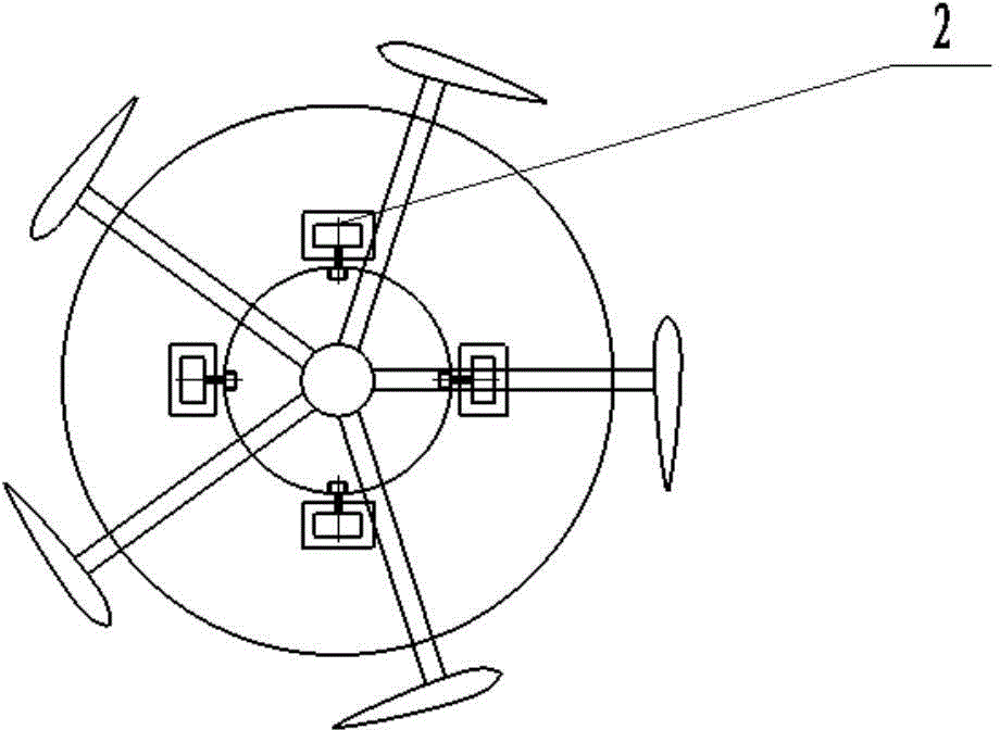 Multi-split vertical axis wind turbine system and control method thereof