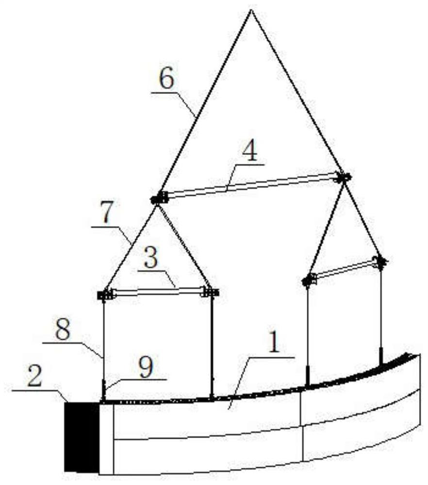 Nuclear power station shielding wall SC structure module hoisting method