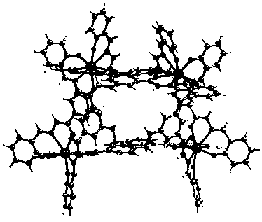 Preparation method and application of constructed metal-organic limited domain structure based on flexible ligand