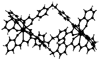 Preparation method and application of constructed metal-organic limited domain structure based on flexible ligand