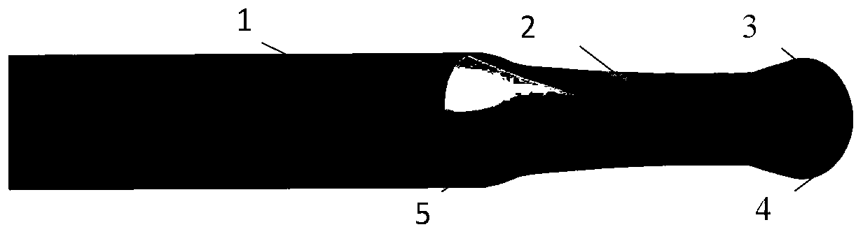 Ball-end mill cutter five-axis machining instantaneous cutting thickness solution method