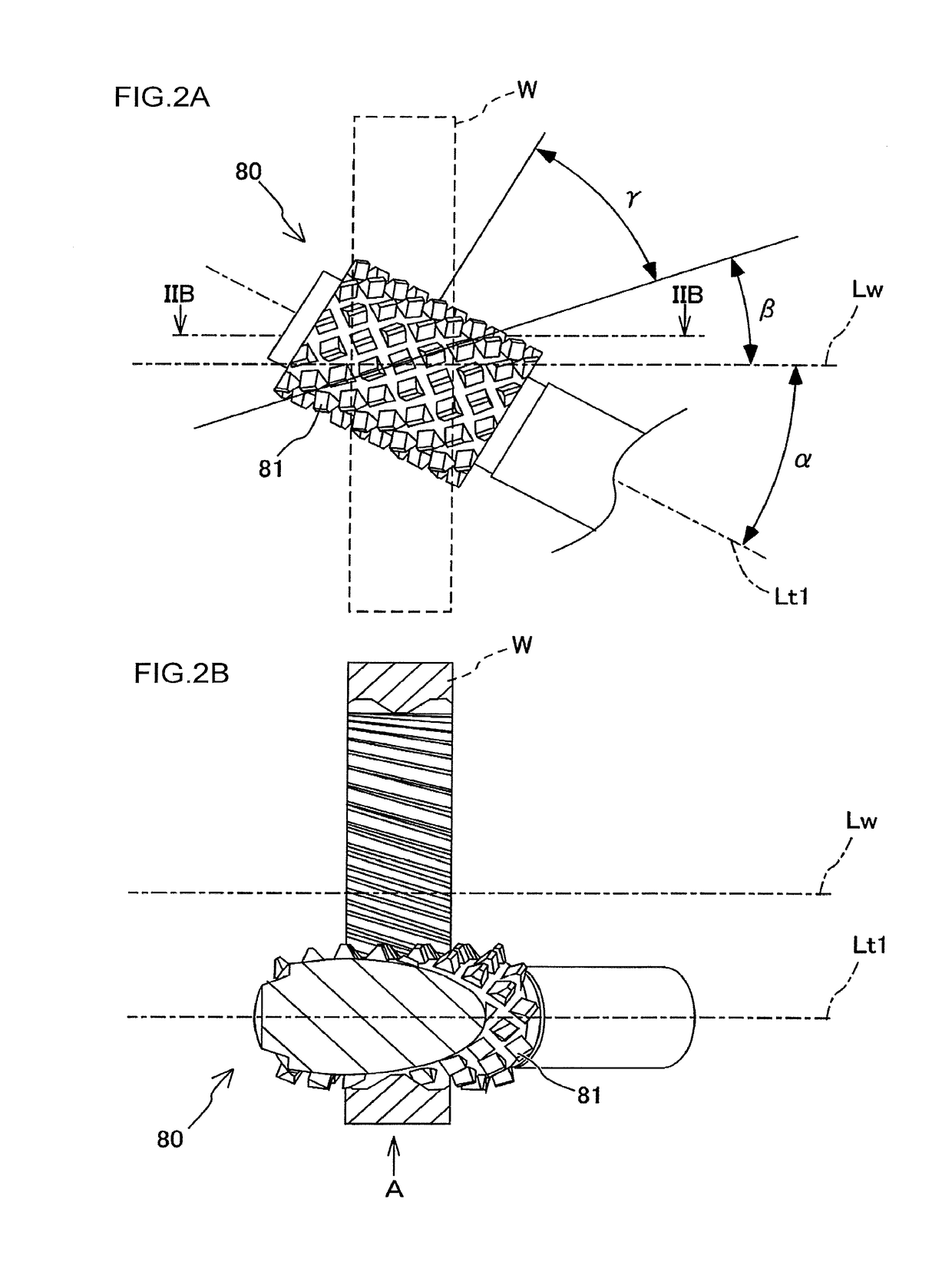 Gear machining method and gear machining device