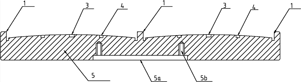 Combined lens processing mold