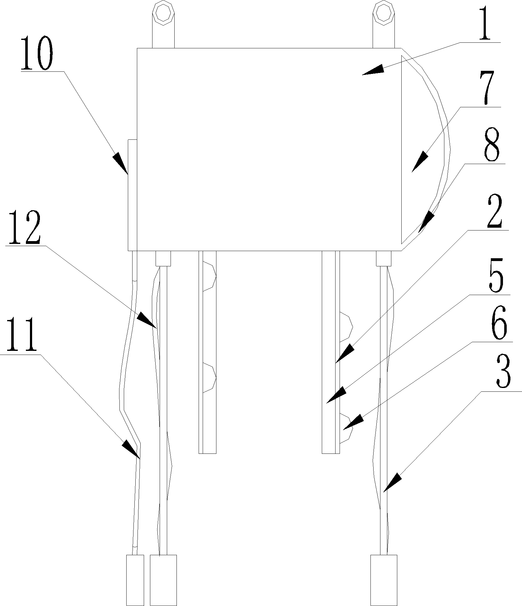 Multihole floating breakwater with wave energy weakened in multiple stages