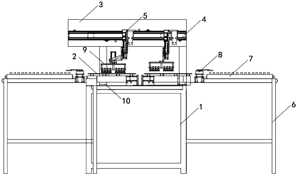 High-efficiency trimming device for aero titanium alloy support seat