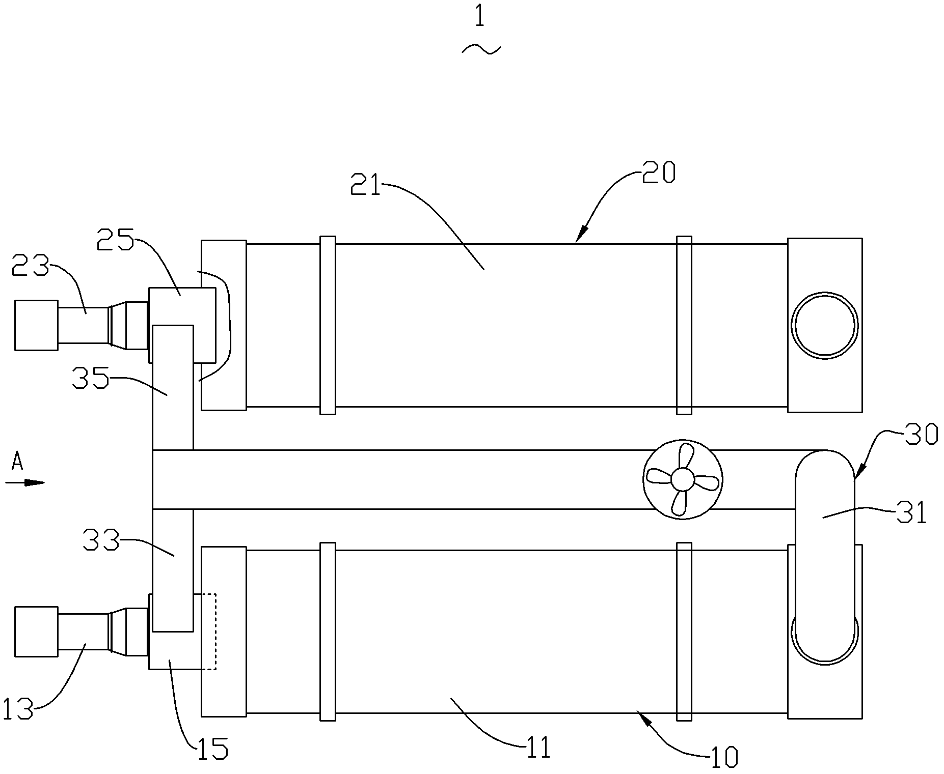 Waste gas treatment apparatus and asphalt mixture heat regeneration equipment