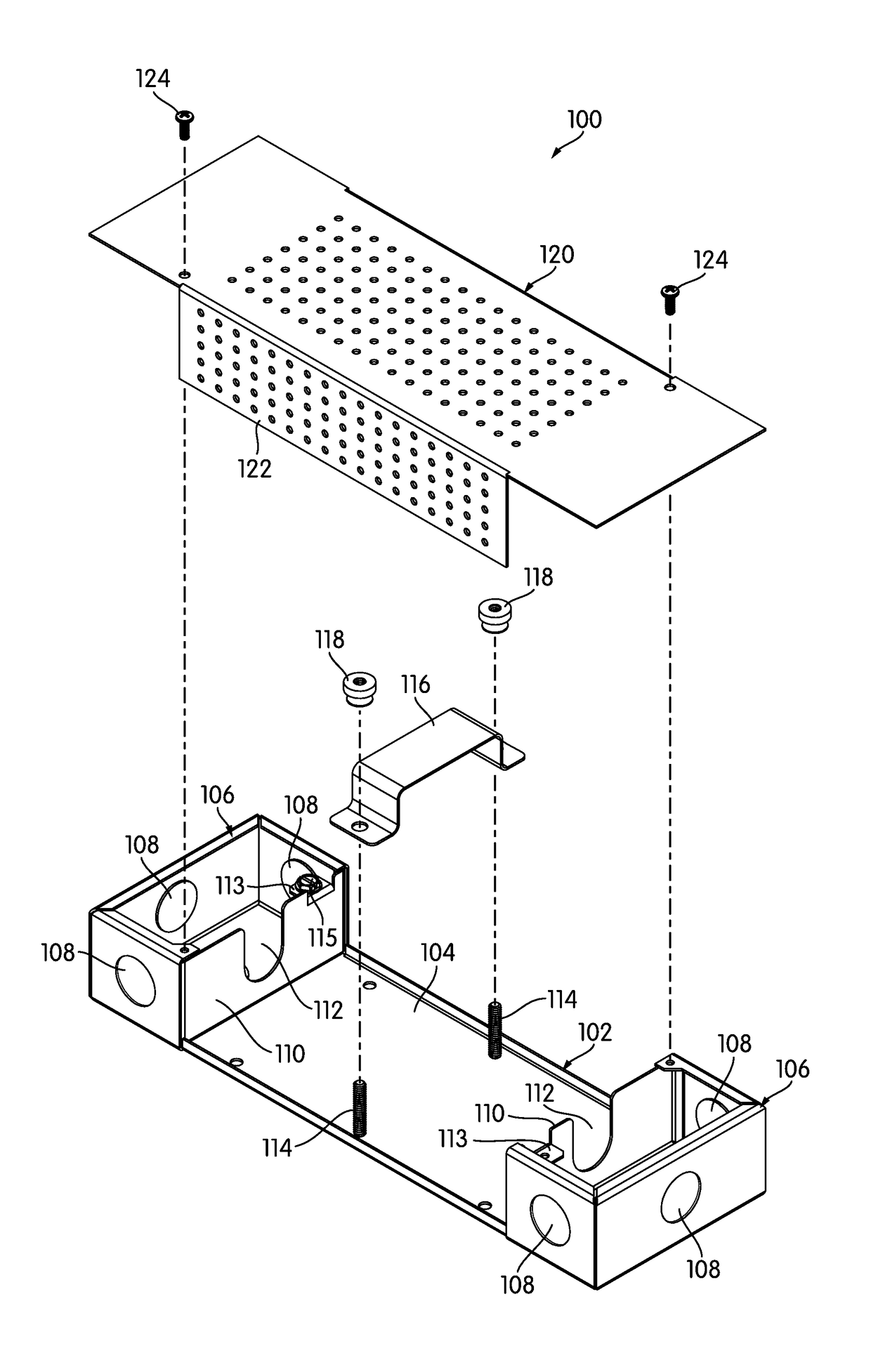 Junction box for LED drivers