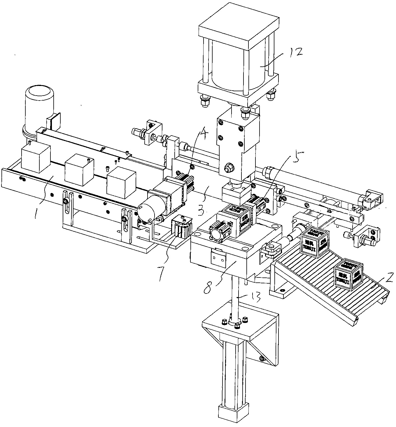 Cold printing machine for hexagonal soaps