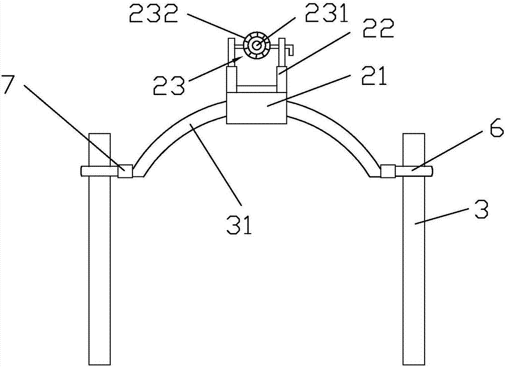 Illuminating system for historic building gallery bridge and construction method thereof