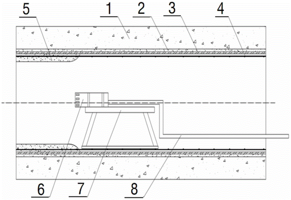 Method of spraying mortar composite inner lining of steel cylinder with hanging net and non-excavation repair of pressure pipeline