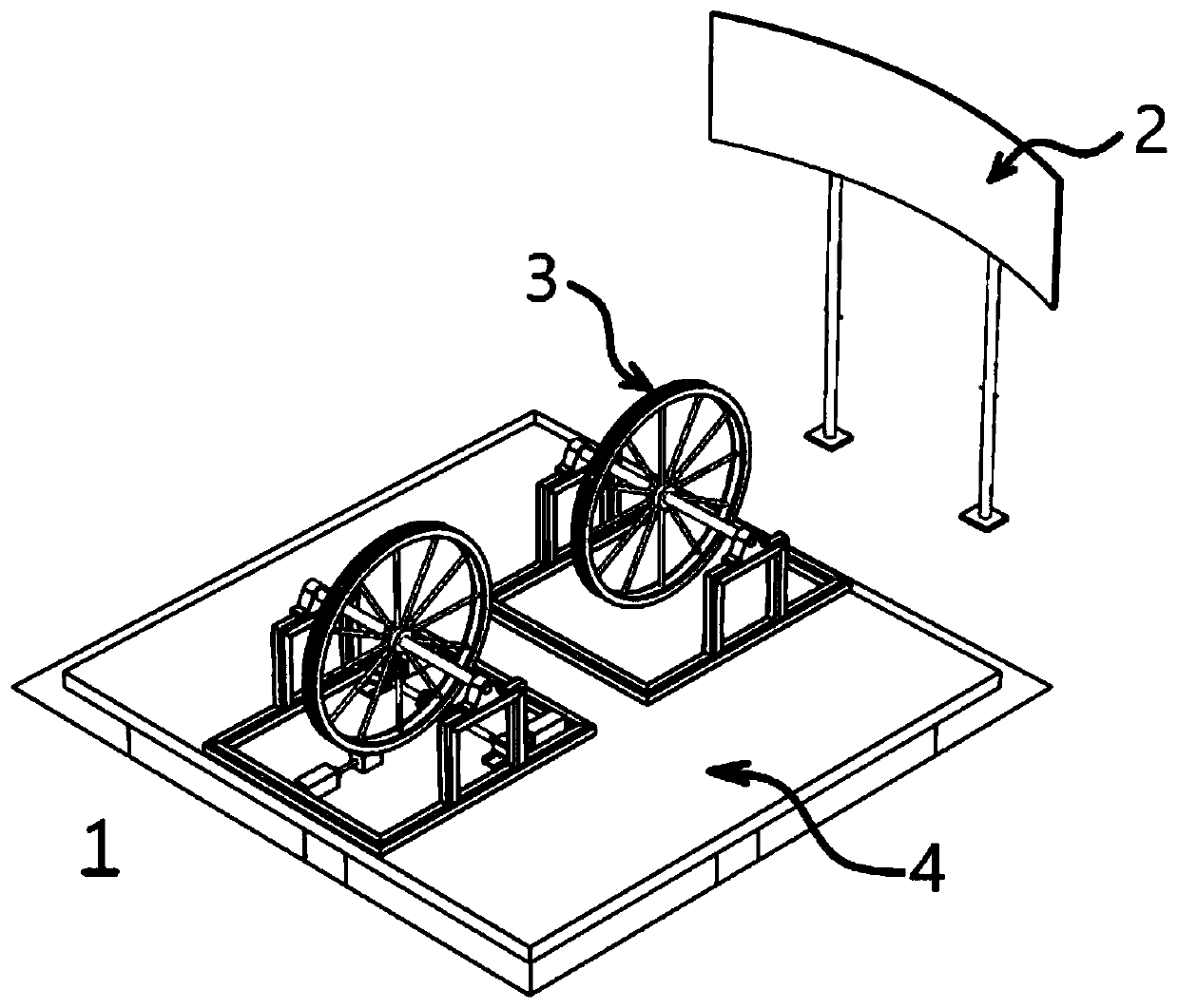 Fitness bicycle system simulating real environment