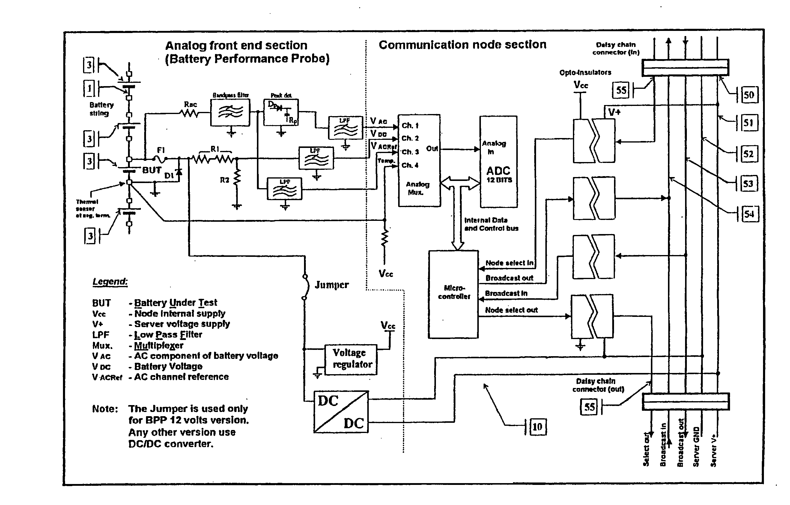 Method and apparatus for the continuous performance monitoring of a lead acid battery system