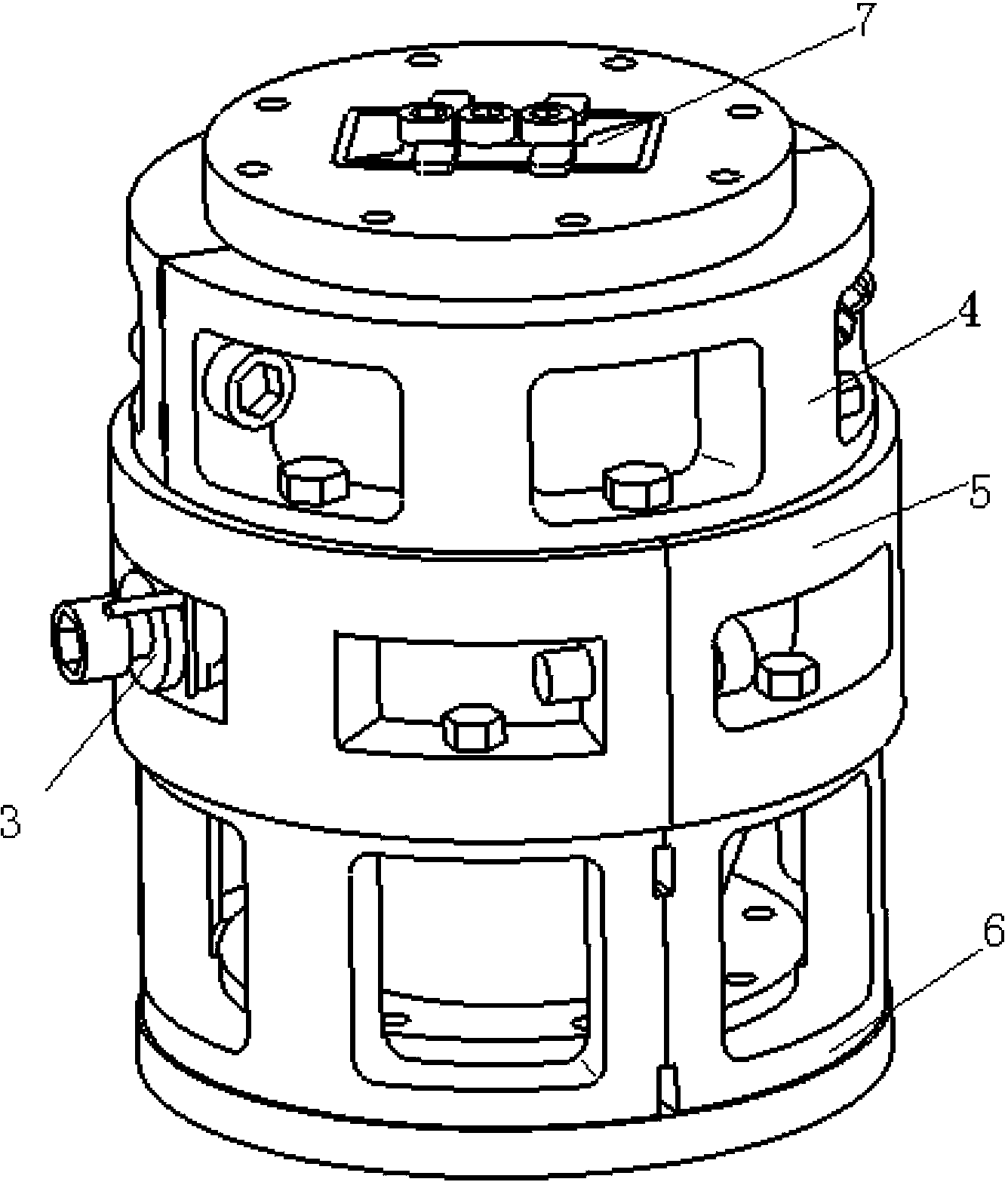 Assembling and welding tool for ceramic windows and application method for assembling and welding tool