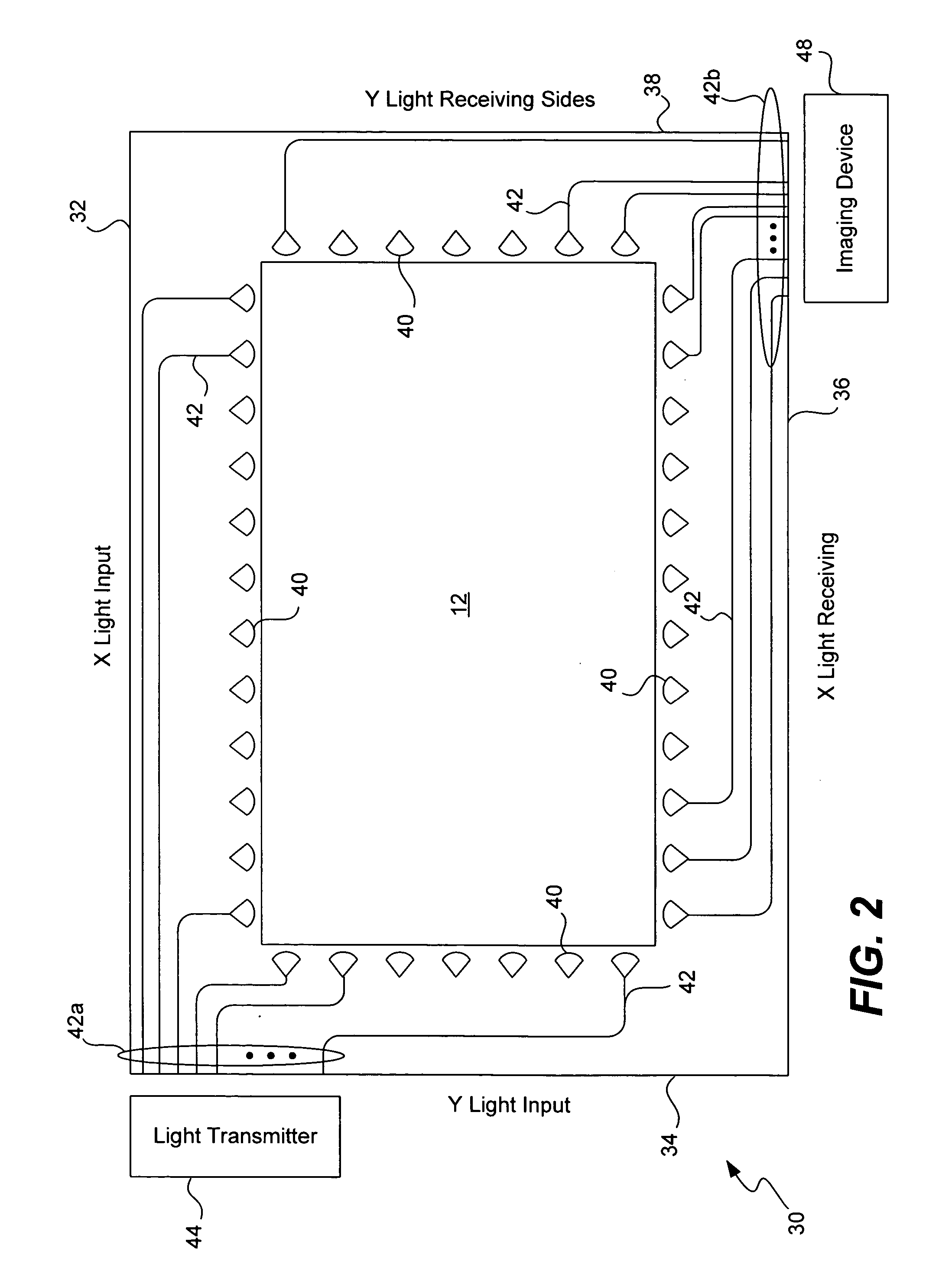 Apparatus and method for a molded waveguide for use with touch screen displays