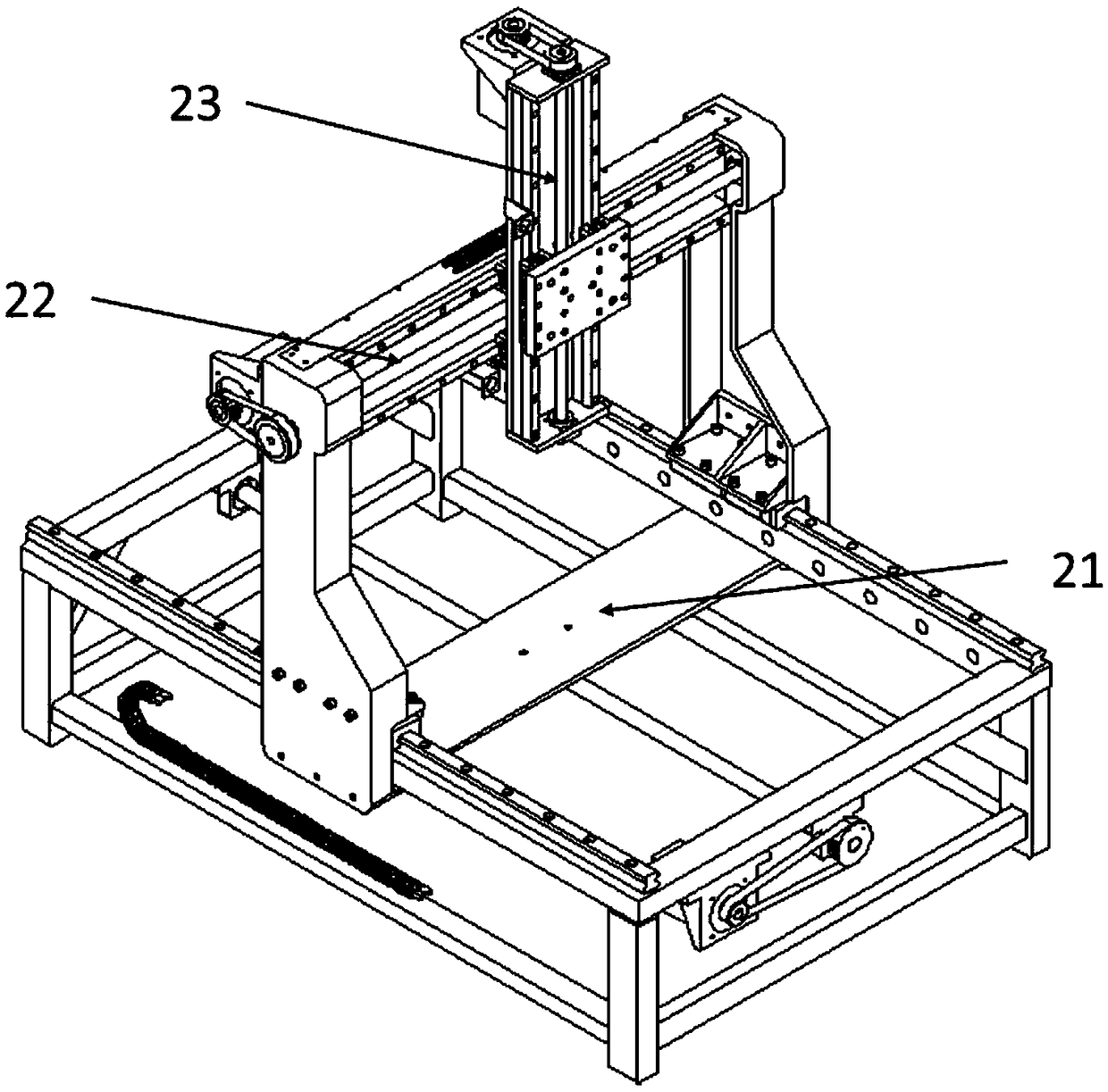 Desktop type cement-based material 3D printer