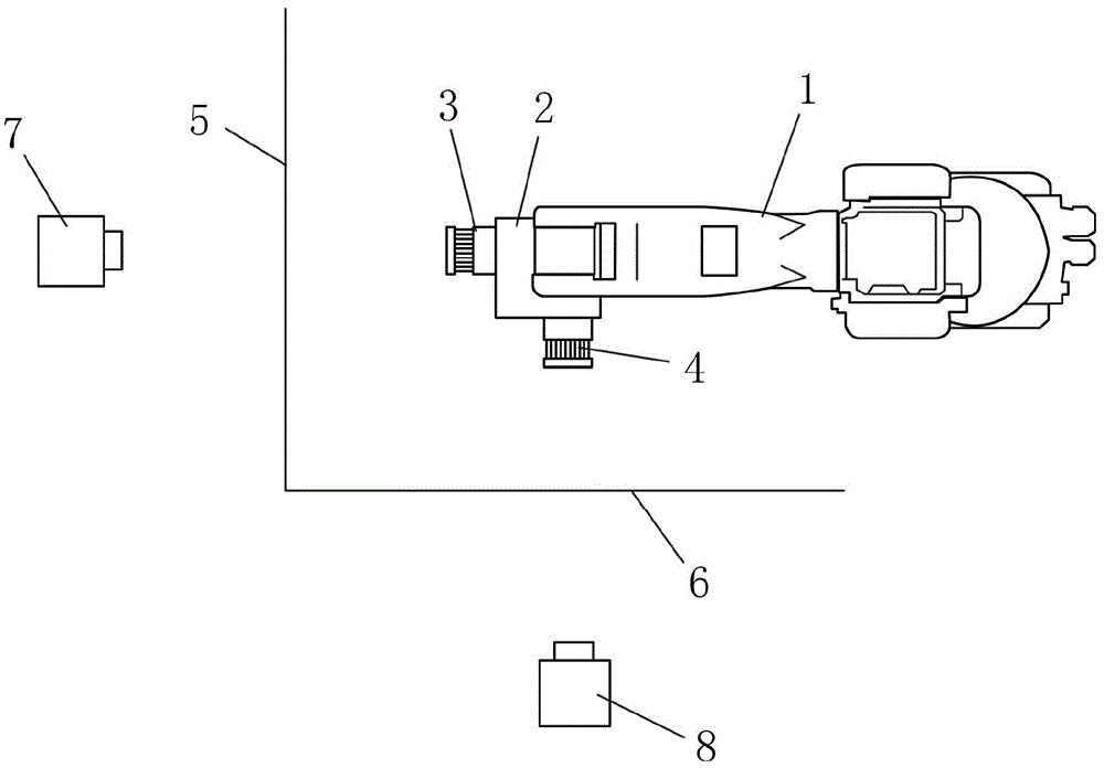 A precision calibration device for a six-joint industrial robot