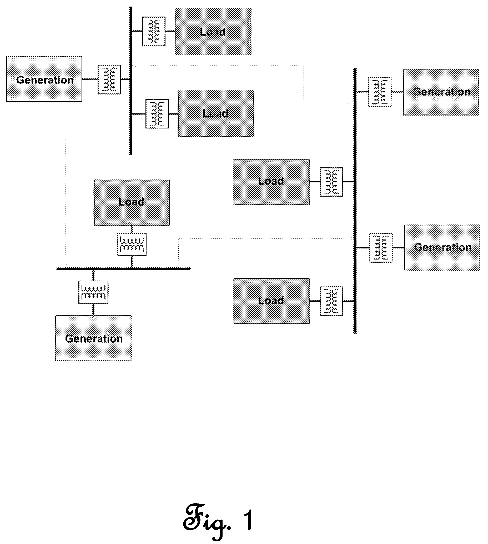 Real power regulation for the utility power grid via responsive loads