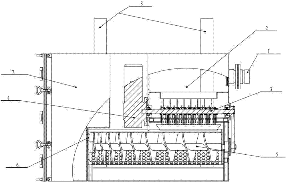 Crude separation mechanism for liquid dung