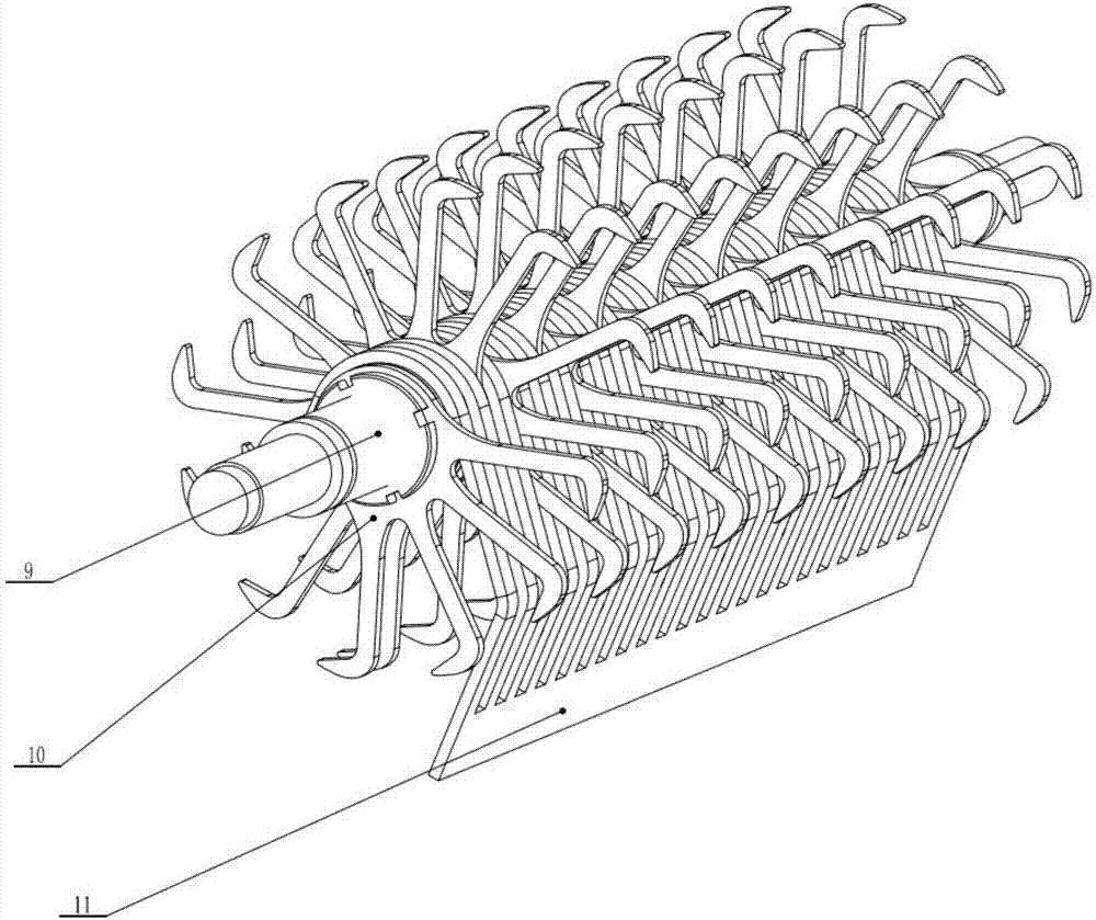 Crude separation mechanism for liquid dung