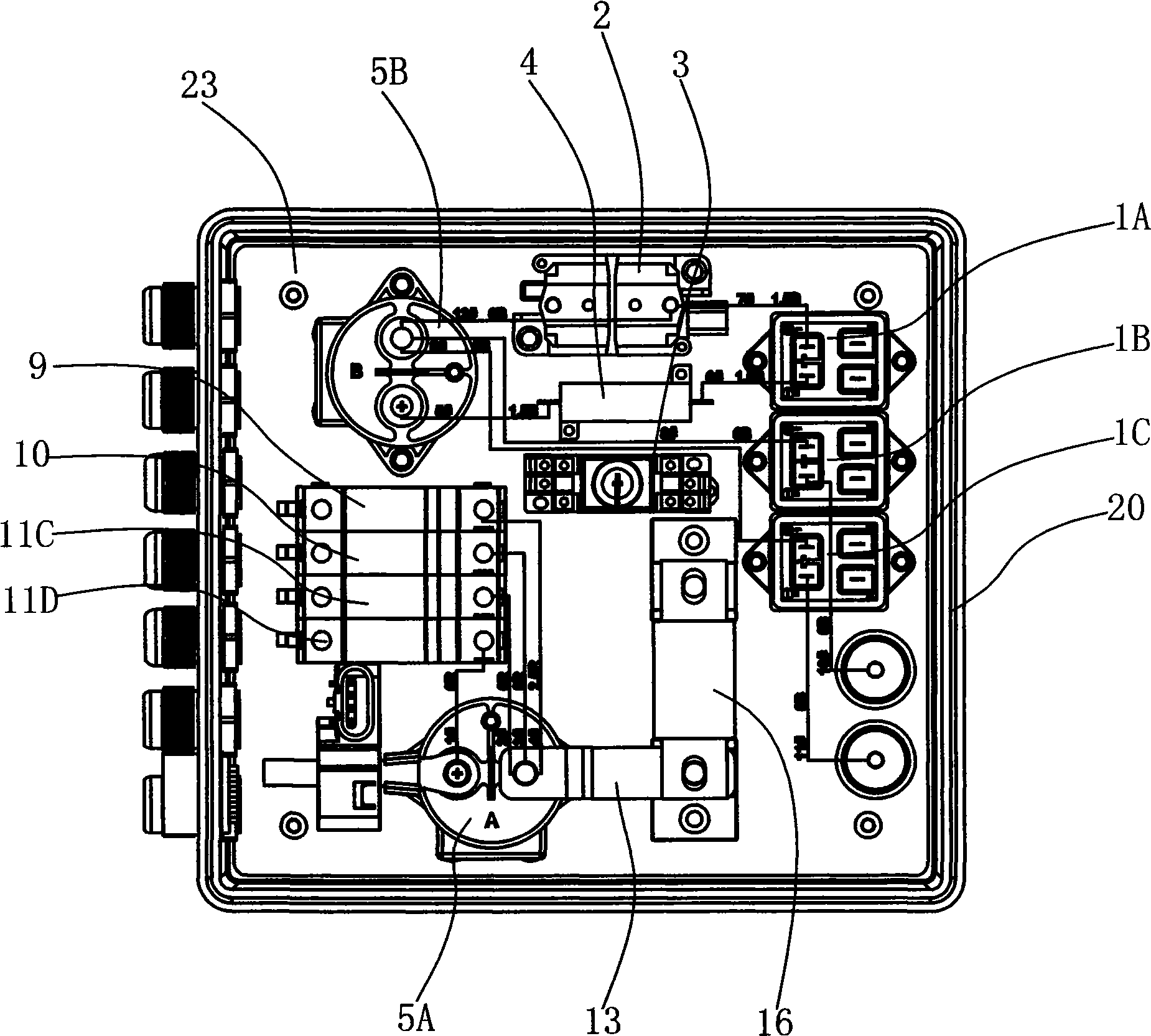 High-voltage electric box