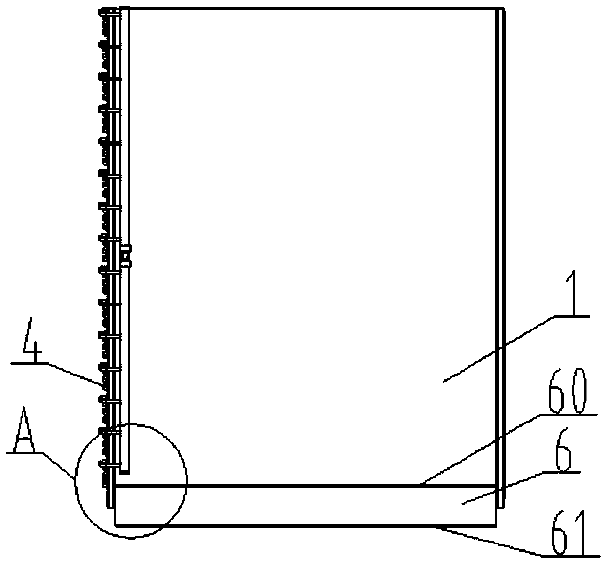 Efficient anti-chassis icing fin heat exchanger and working method thereof