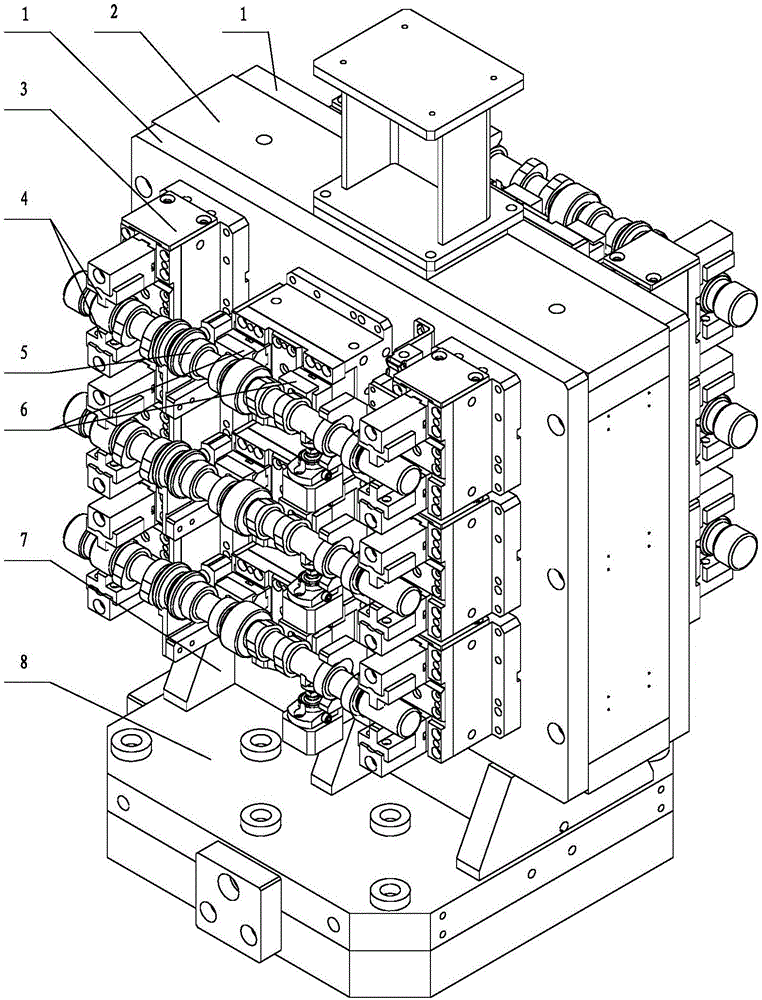 Tool for processing central hole in end part of camshaft