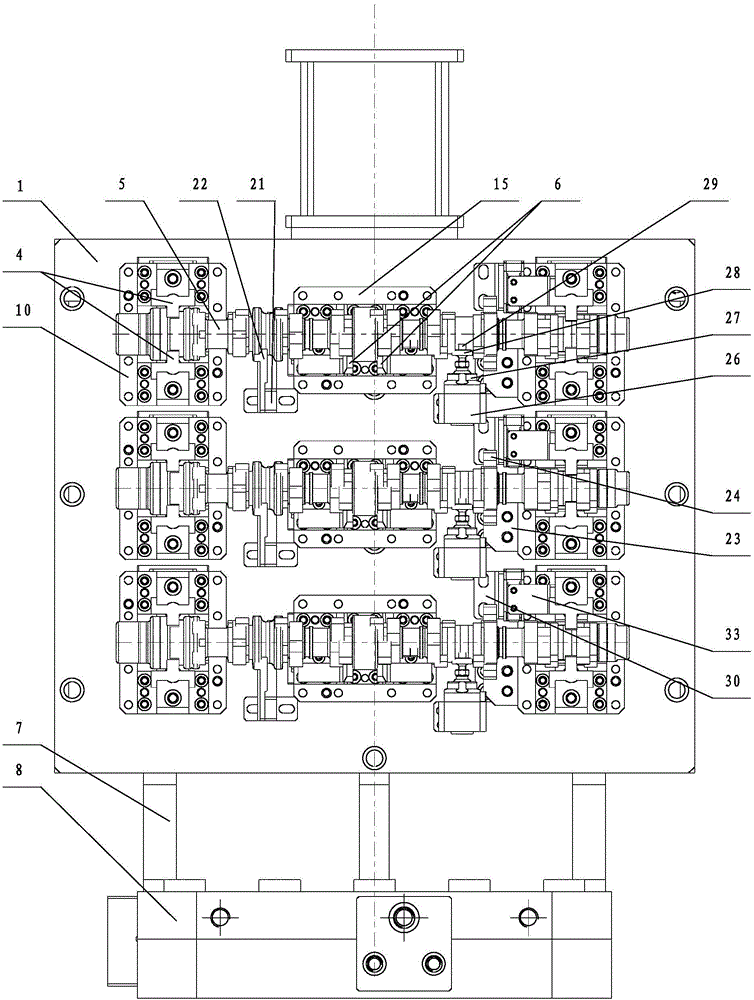 Tool for processing central hole in end part of camshaft