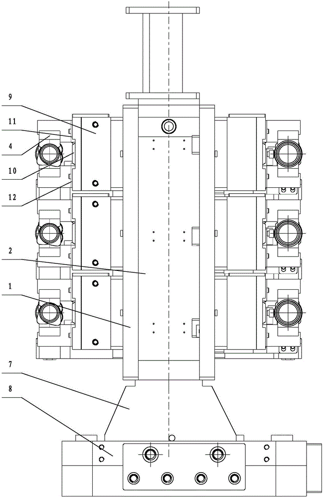 Tool for processing central hole in end part of camshaft