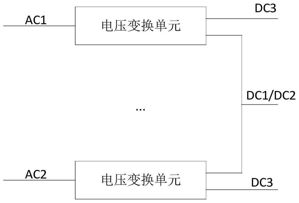 Multi-port power electronic transformer topological structure and AC/DC microgrid system thereof