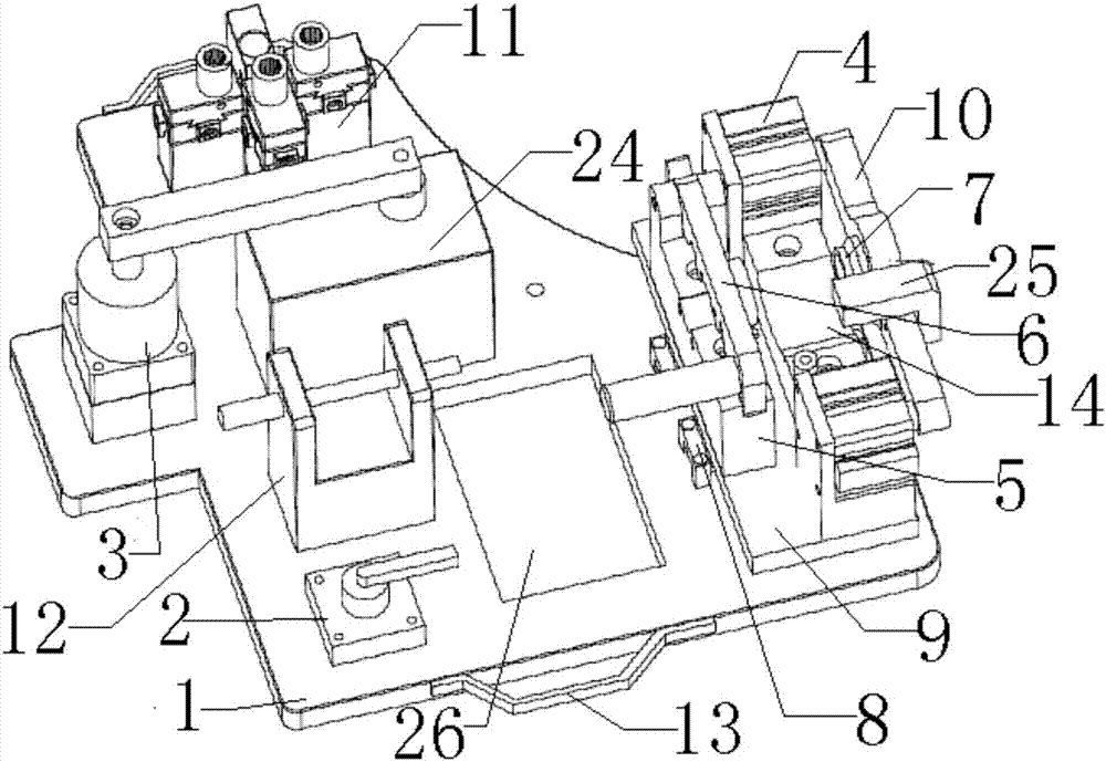 A kind of anti-twist assembly tool for the rear hydraulic bushing of the front lower swing arm of the automobile