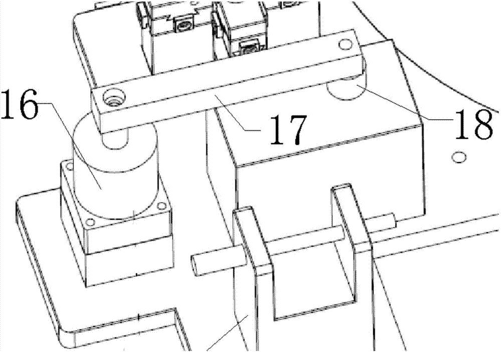 A kind of anti-twist assembly tool for the rear hydraulic bushing of the front lower swing arm of the automobile