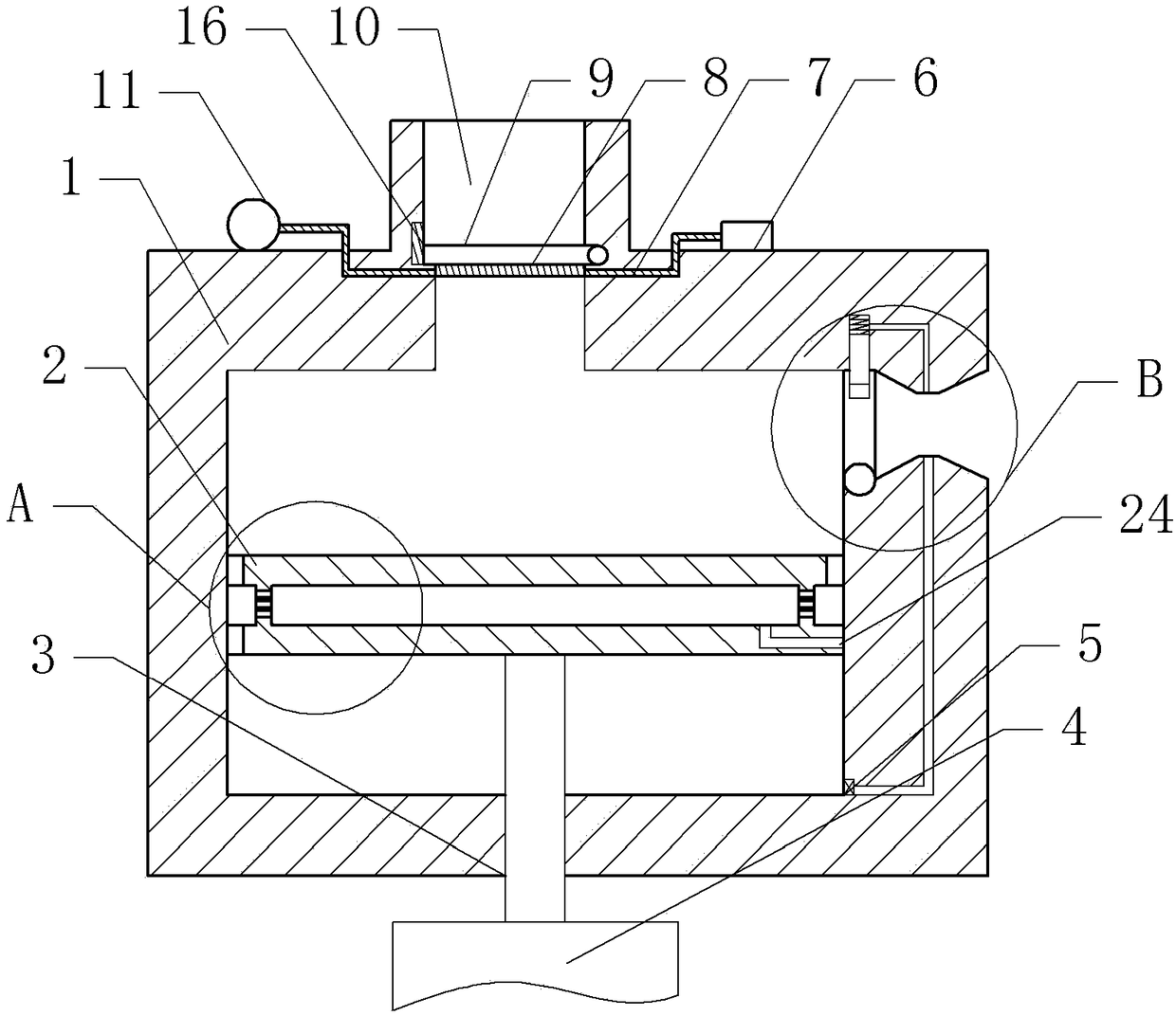 Quantitative gas detection device