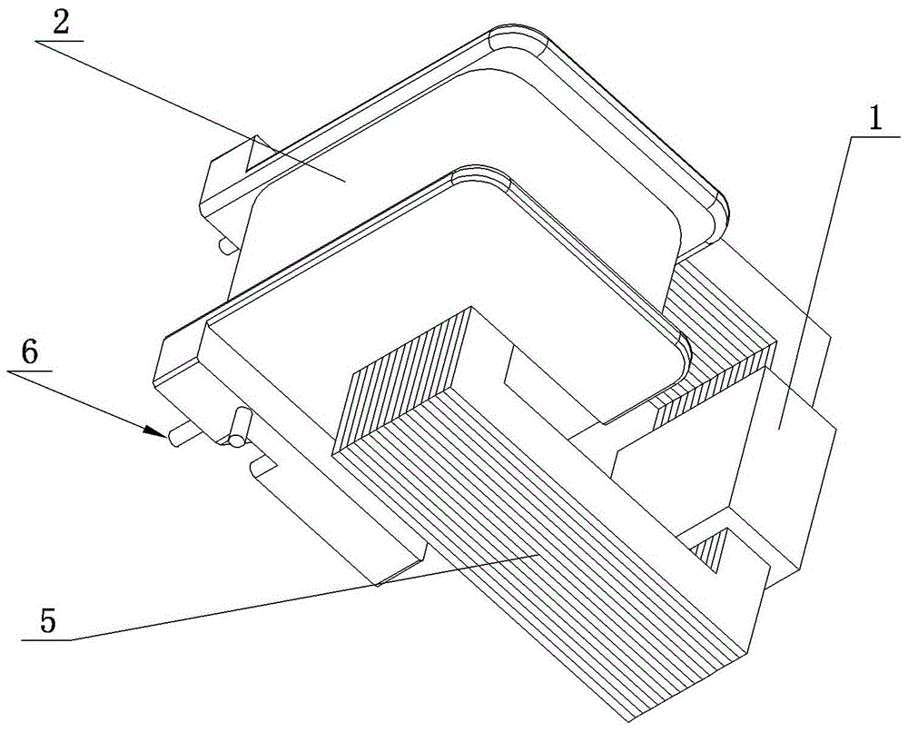 Air-gap iron core current transformer measurement structure