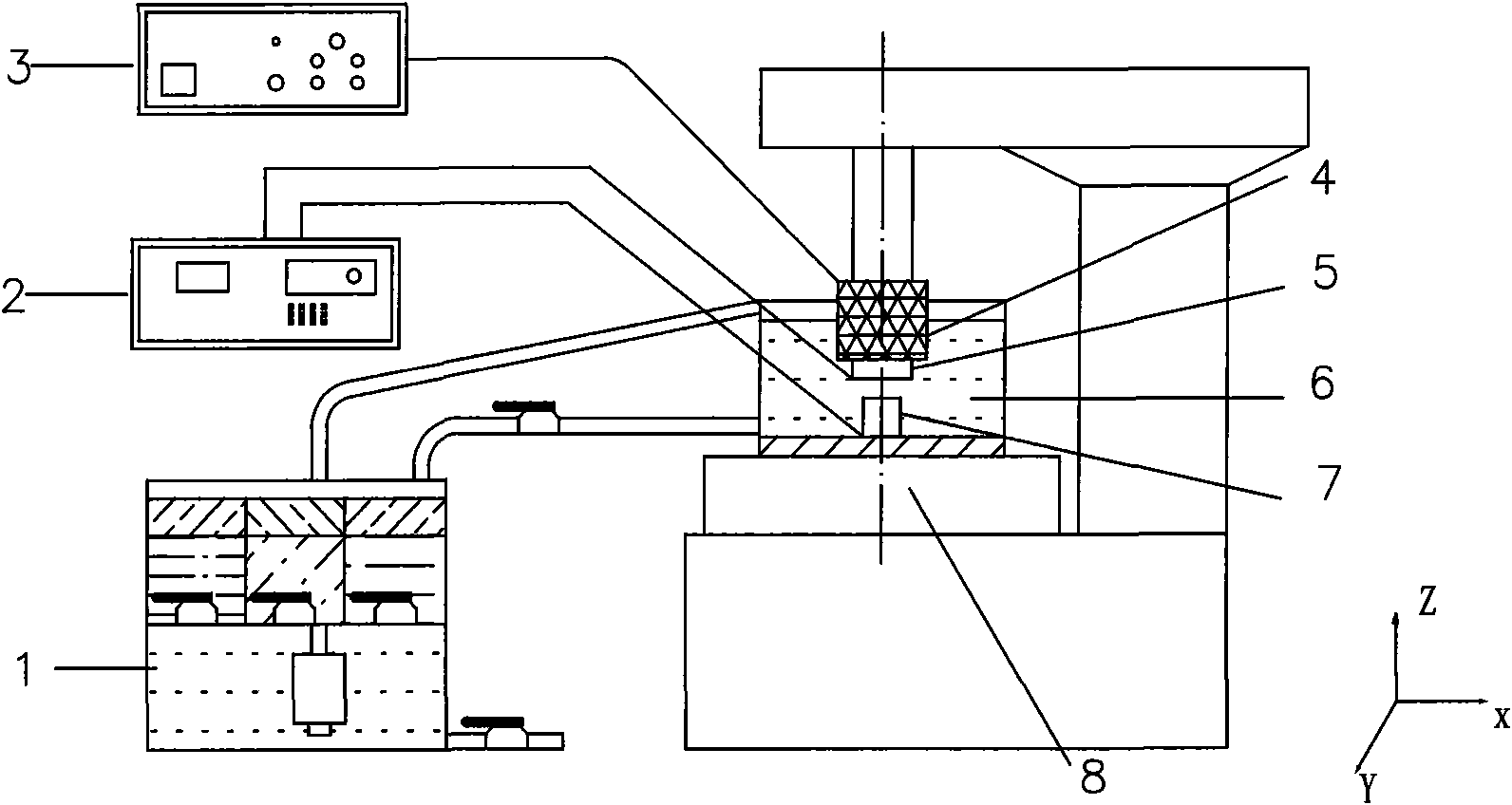 Method and device for forming vertical through hole in semiconductor