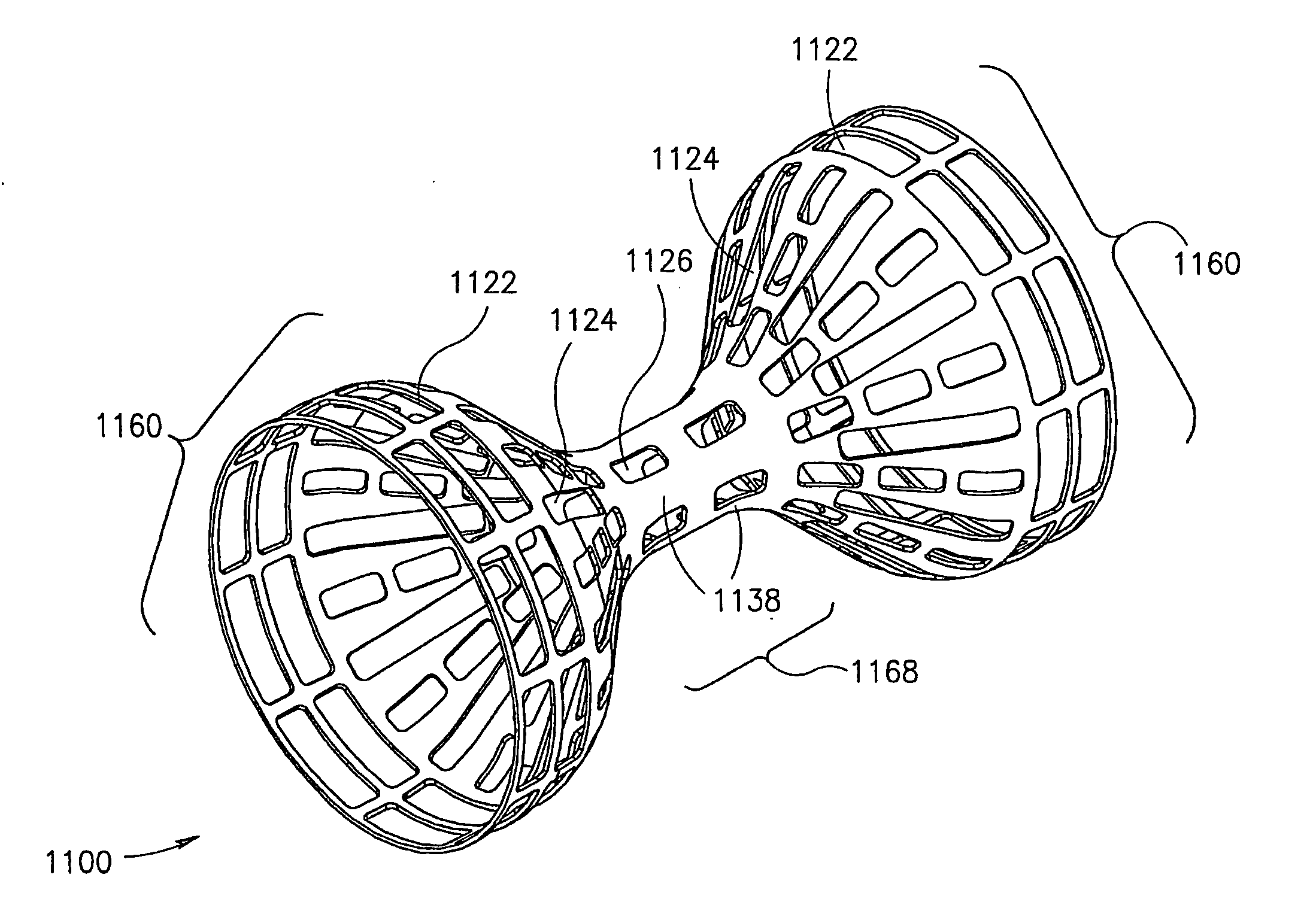 Flow reducing implant