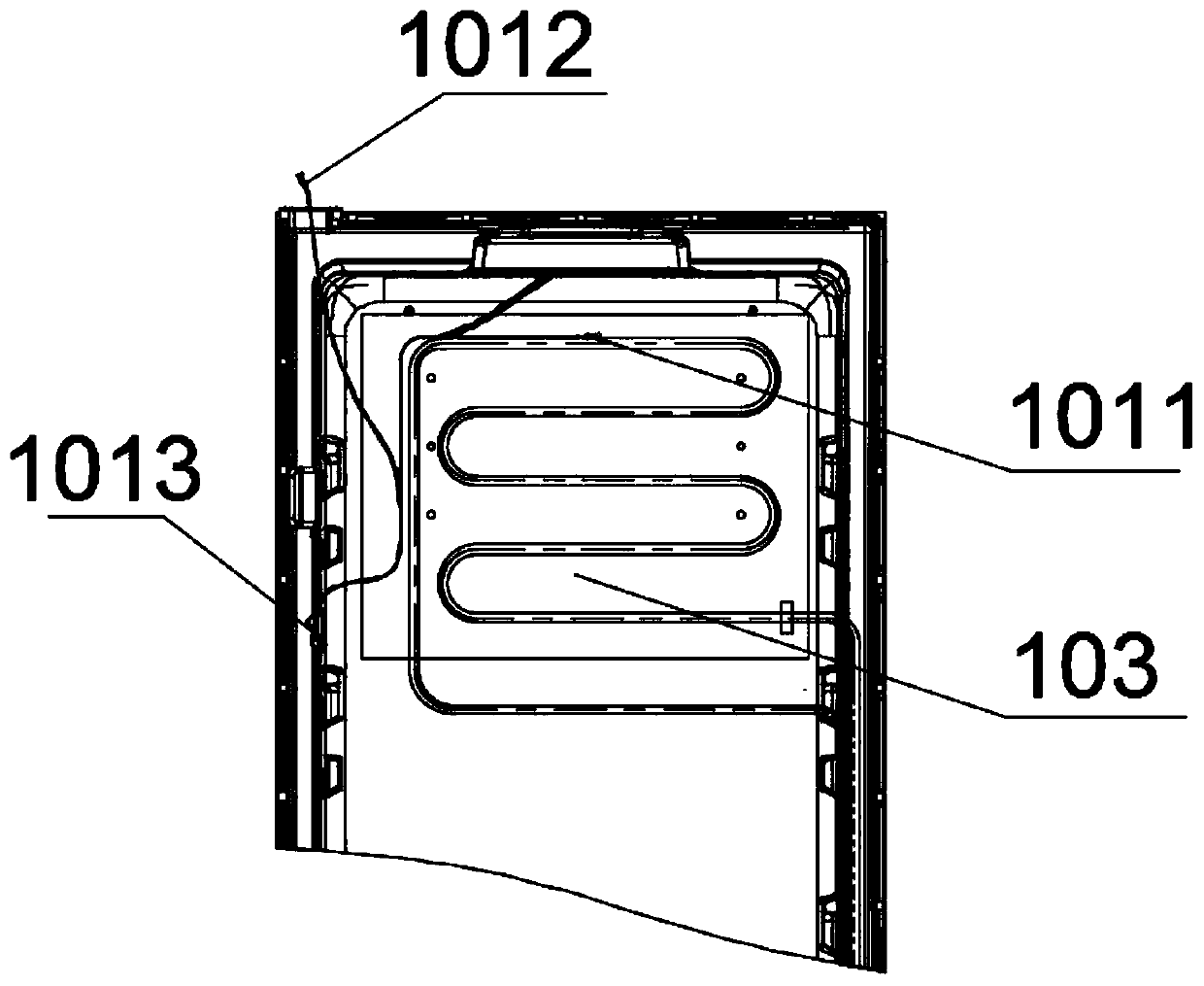 Upper-refrigerating and lower-freezing electric control direct-cooling micro-frost refrigerator and assembling method thereof