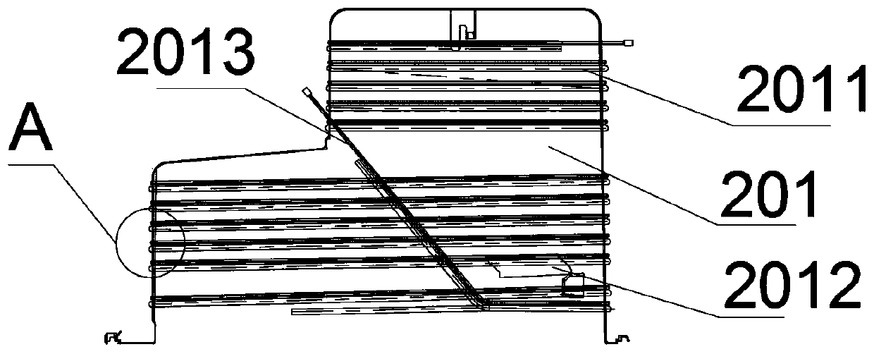 Upper-refrigerating and lower-freezing electric control direct-cooling micro-frost refrigerator and assembling method thereof