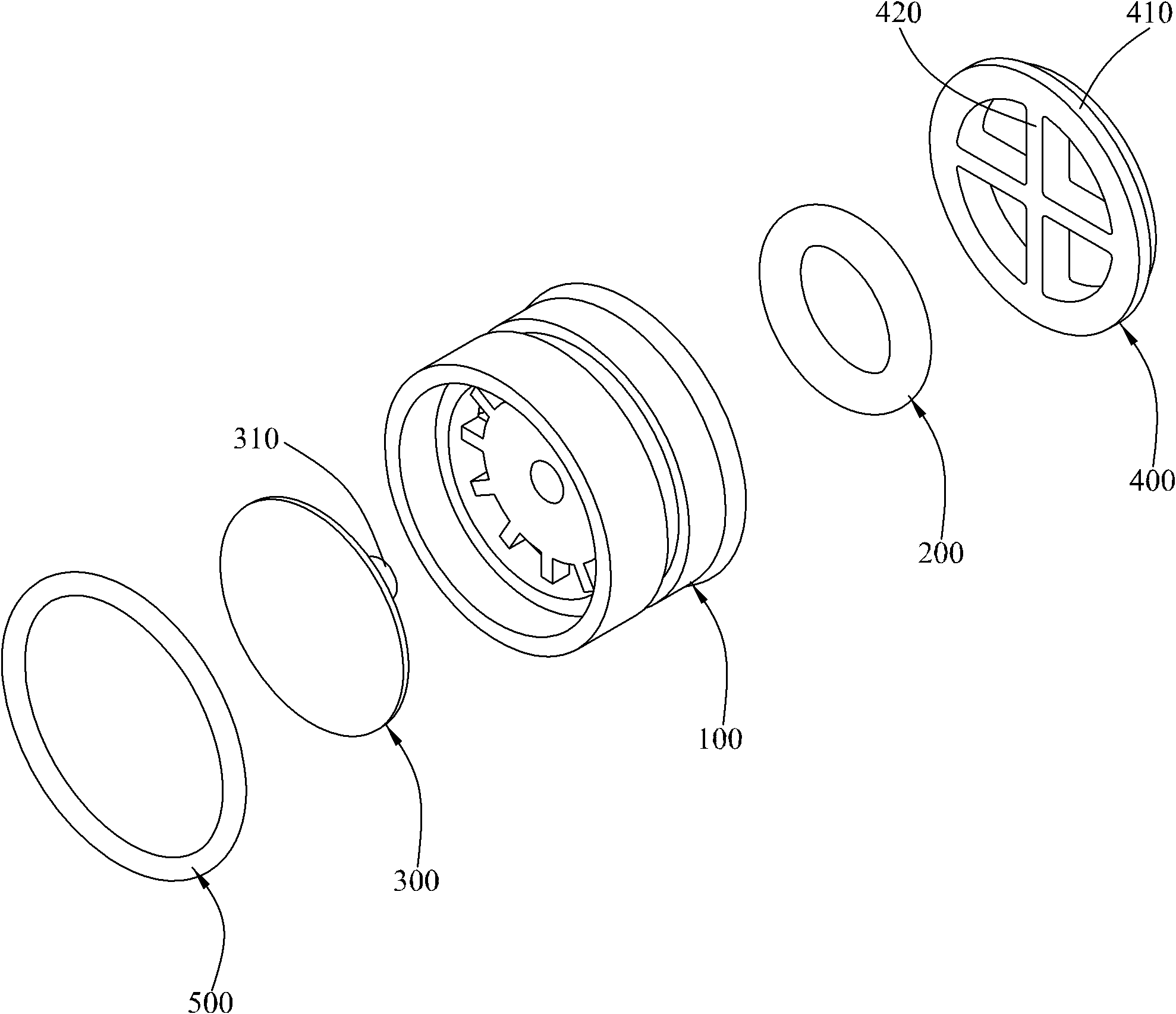 Non-return device for flow regulation