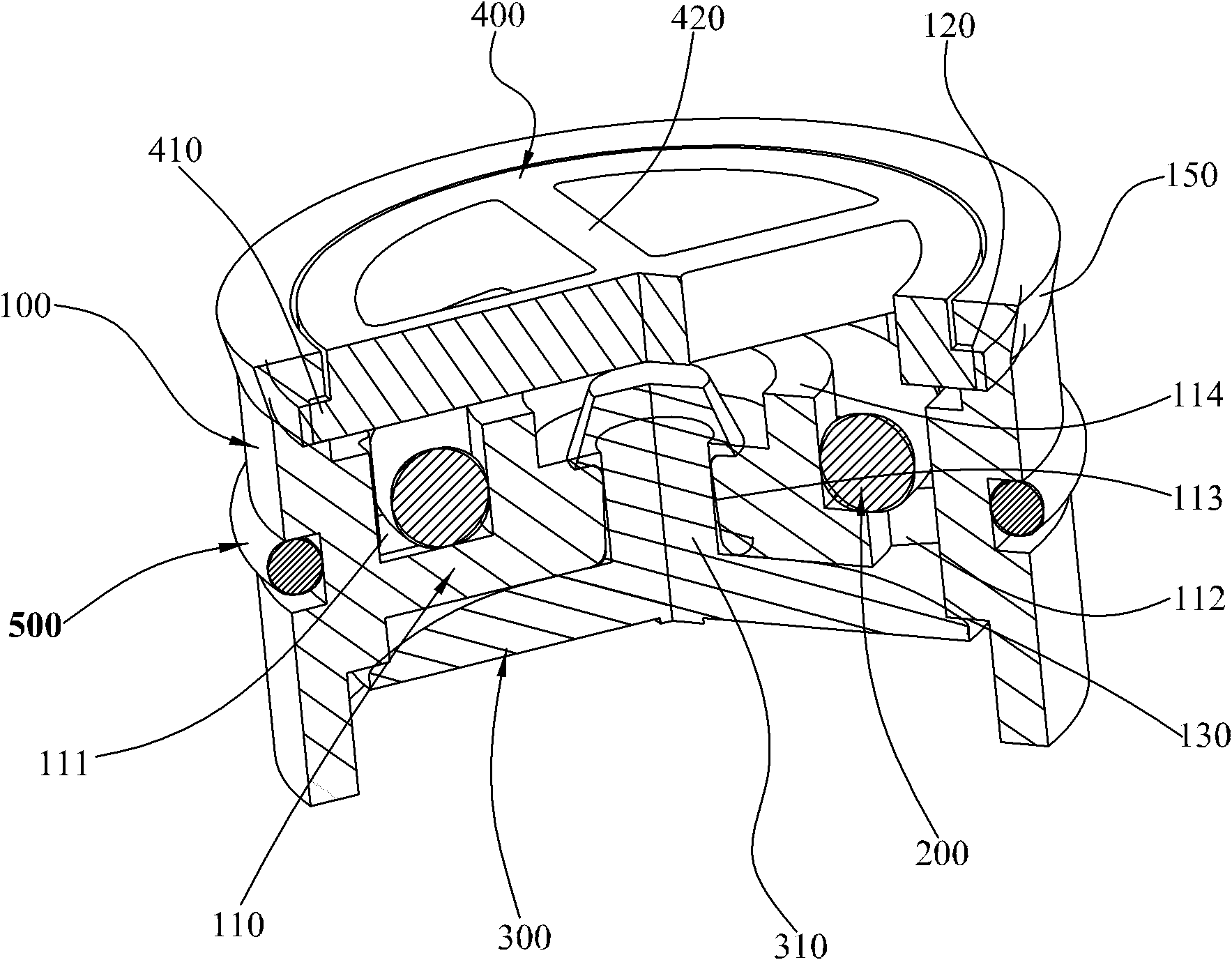 Non-return device for flow regulation