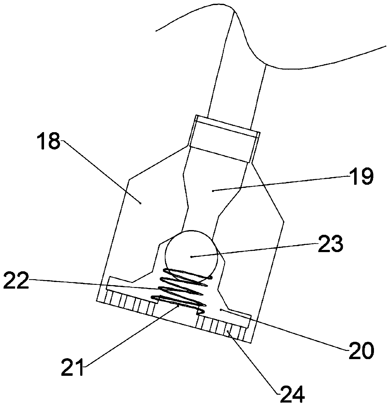 Urinary tract anesthesia irrigation device for professional urology and using method of device