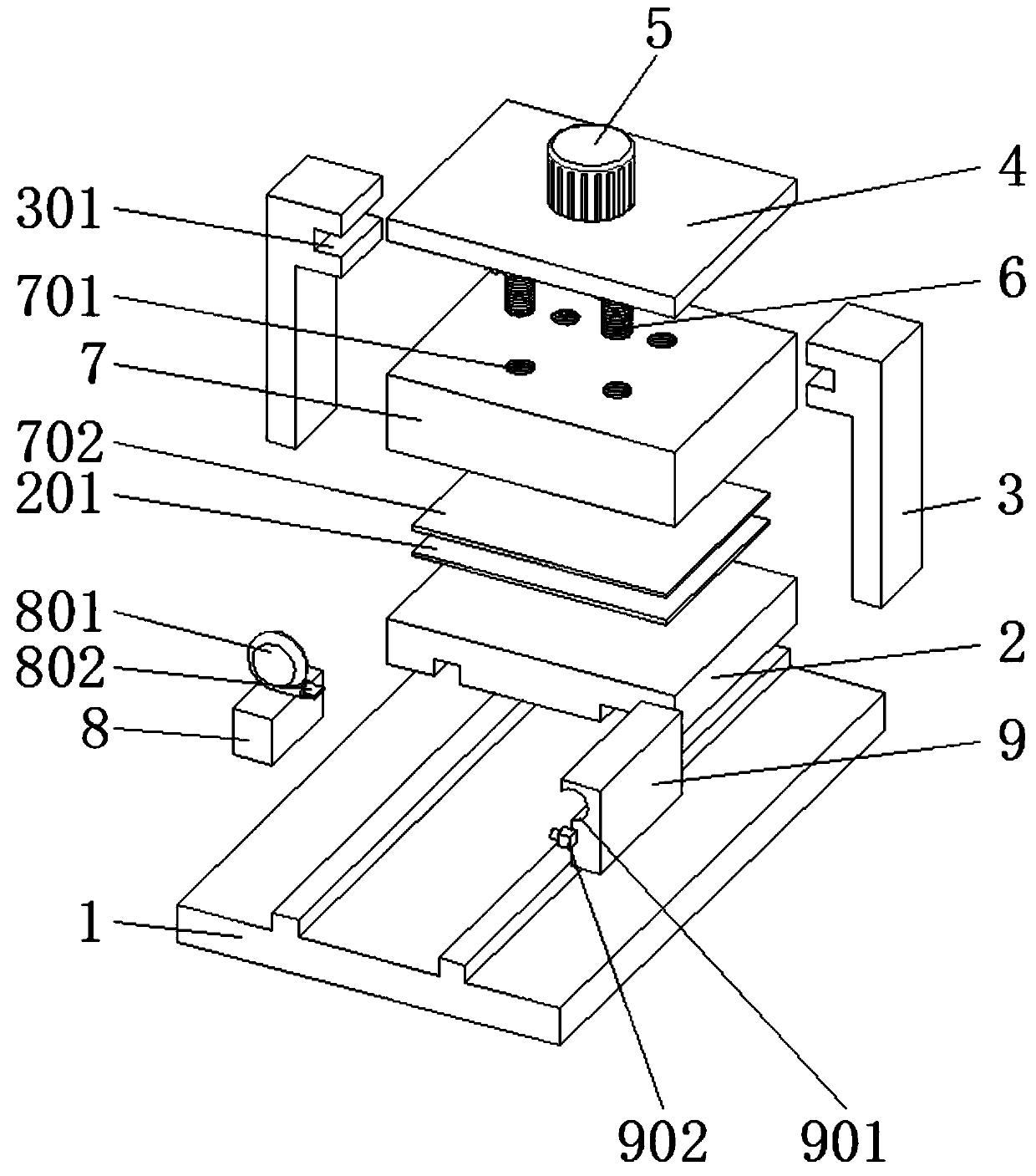 Plate pressing device for intelligent manufacturing and counting mechanism thereof