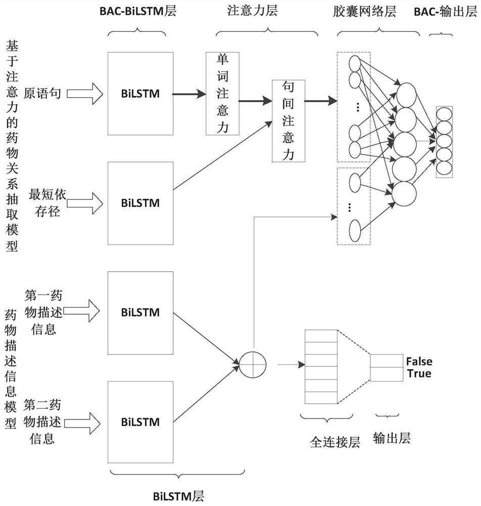 Drug interaction relationship extraction method and system based on external knowledge