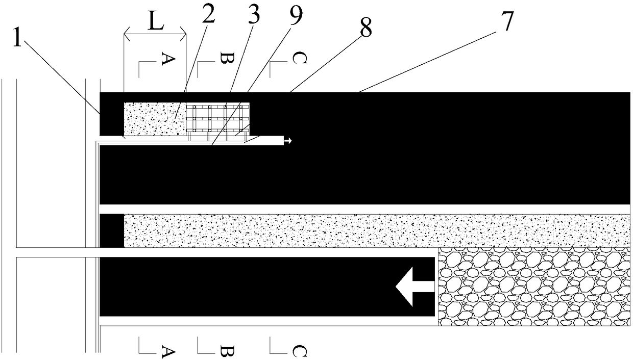 Thick coal seam wide-roadway tunneling and gangue paste body filling roadway forming method