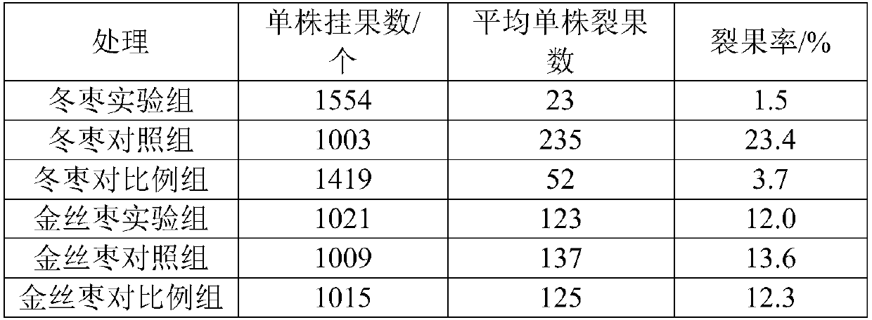 Liquid fertilizer preventing fruit cracking of winter jujubes and preparation method of liquid fertilizer