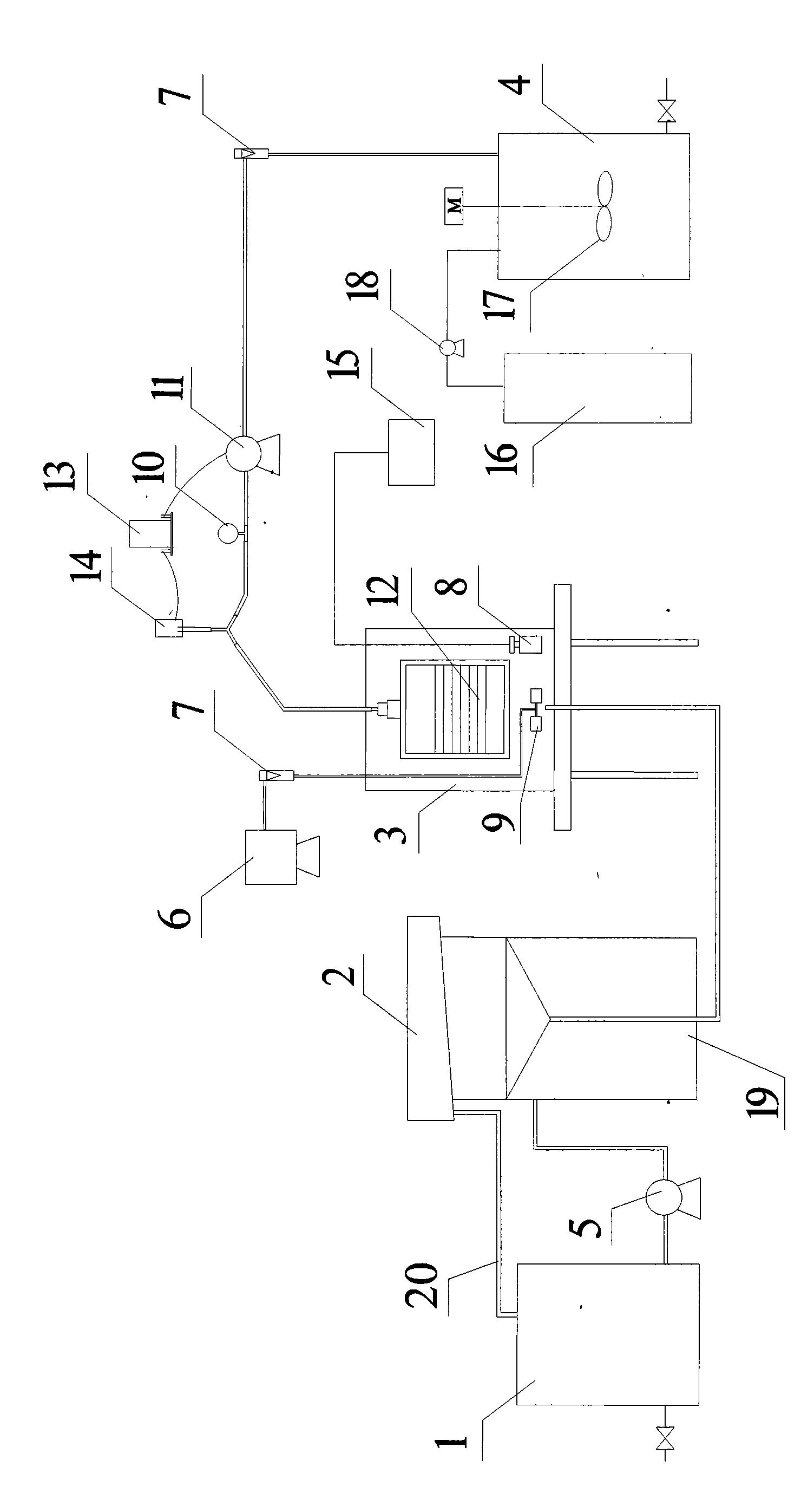 Method for treating xanthate wastewater through combination of film biodegradation and hydrogen peroxide oxidation