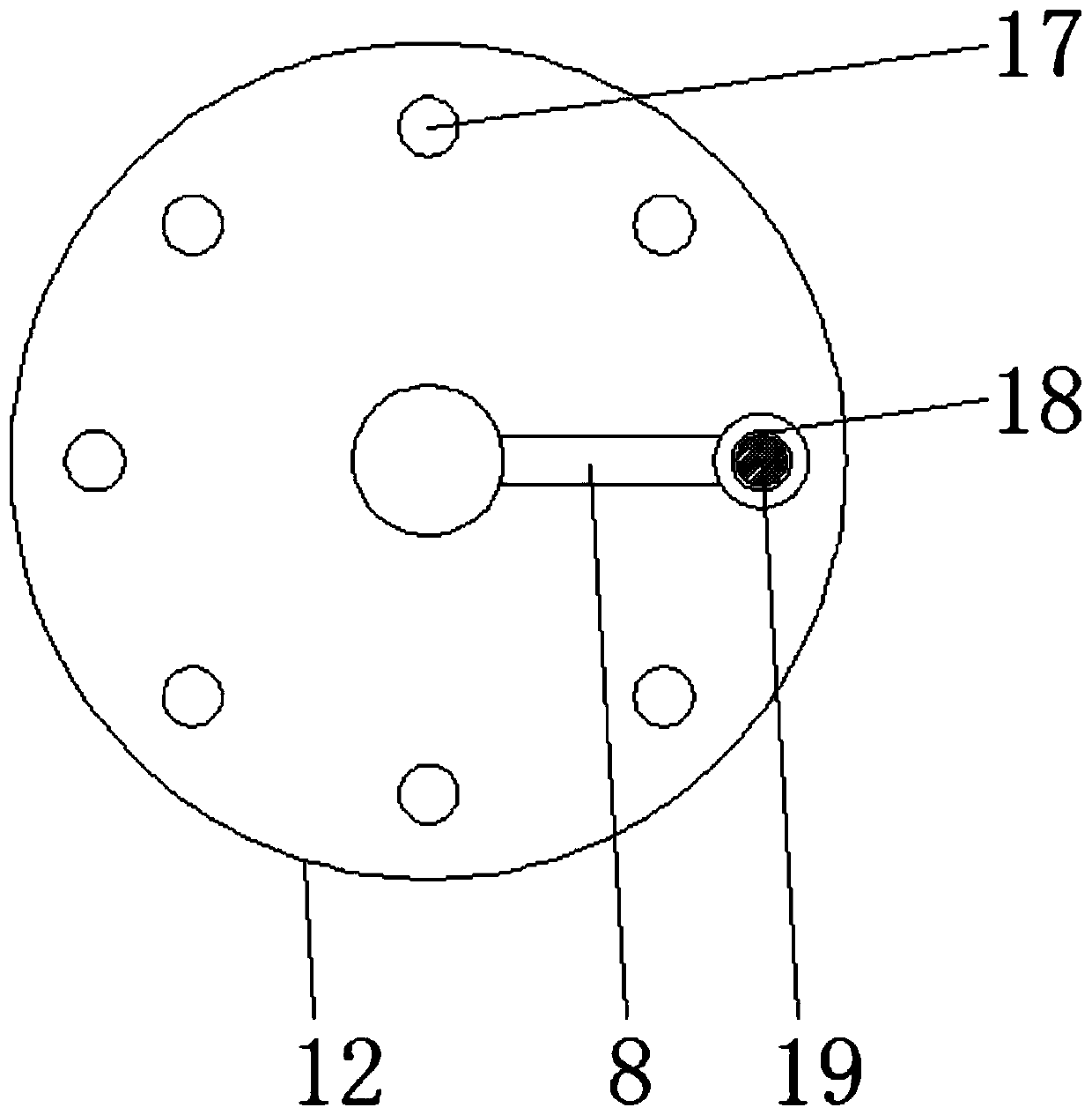 A fixture for textile equipment