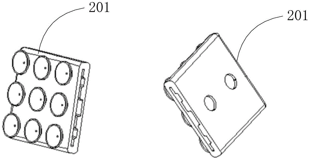 Headlight fixing device and helmet using the headlight fixing device